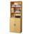 75" Tall Bookcase With Doors, 5 Tier Large Bookshelf With Cabinet, Standing Wood Display Book Shelf For Living Room, Office, Library With Doors-1186487838