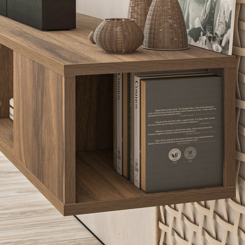 Clayton Floating Tv Stand Up To 80" Tvs Wall Mount Tv Table Modern Console