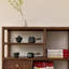 Chinese style solid wood display bookcase