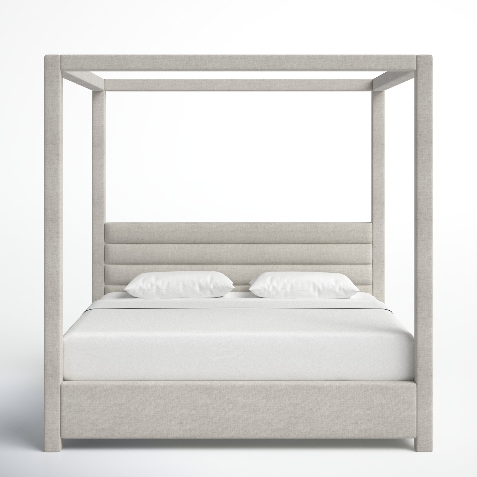 Herma Upholstered Canopy Bed, King