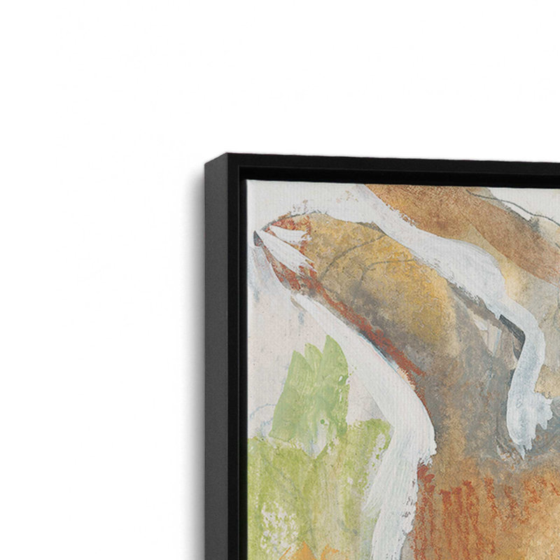 Reproduction d'art «J Jump Bunny» par Jessica Mingo, 32 W x 48 H, Black, Framed Canvas