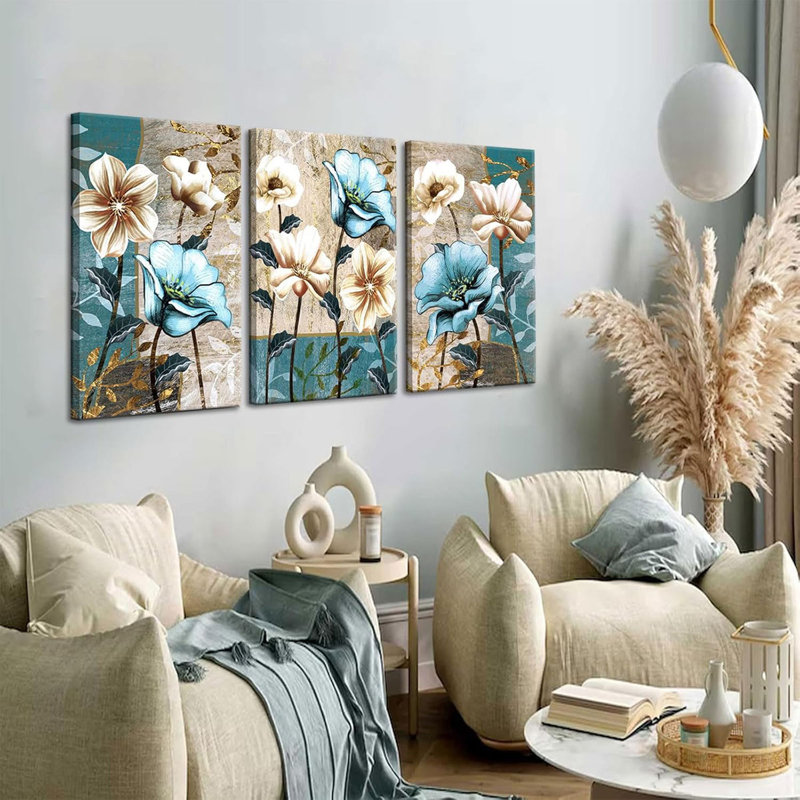 3 Piece Wrapped Canvas Print, 40 cm H x 30 cm W