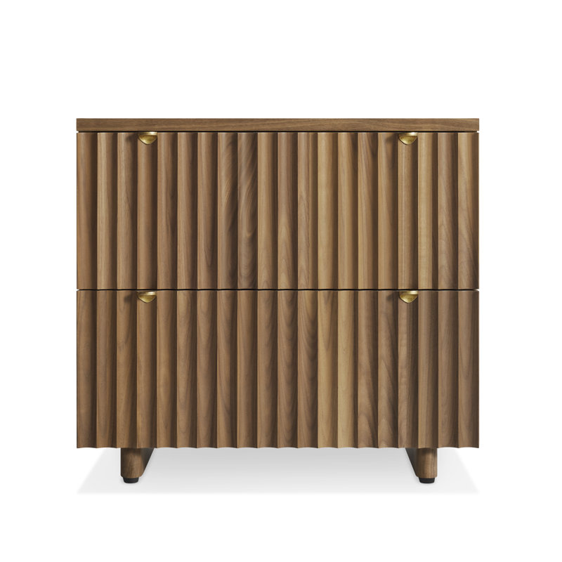 Murmur 23'' W Solid Wood Nightstand, Walnut