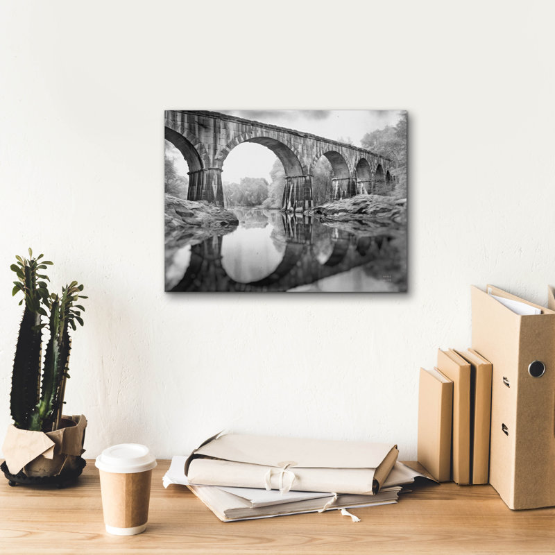 «Aqueduct V» par Nathan Larson, art mural sur toile, H 12 po x l 16 po