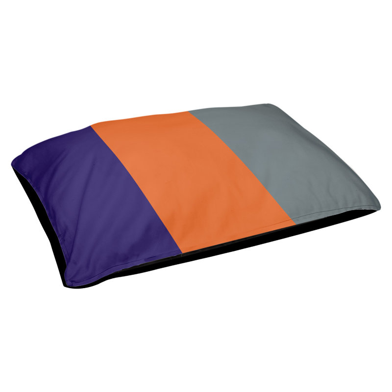 Coussin extérieur Phoenix, Très grand (l 50 po x P 40 po x H 17 po), Mauve / Orange / Gris