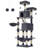 Cat Tree with 13 Scratching Posts, Multi-Level Plush Cat Condo-1147748502