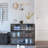 Black Glass Door Shoe Box Shoe Storage Cabinet  With RGB Led Light-259584833