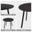 36''Modern Round Dining Table With Sturdy Metal Legs For Small Space Kitchen Table-864445497