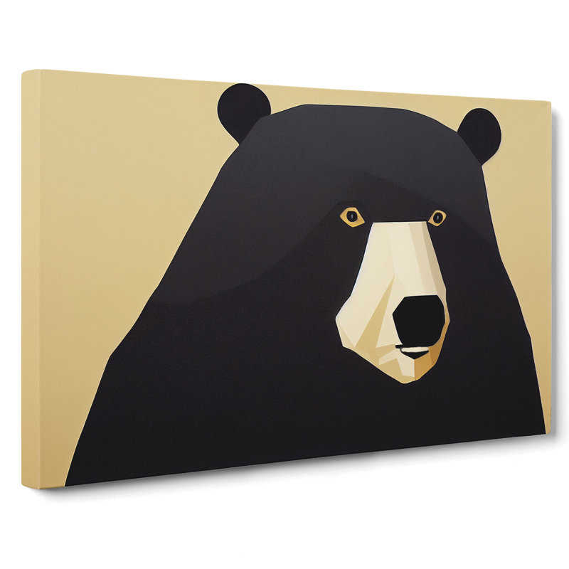 The Eccentric Bear Abstract - Wrapped Canvas, 50cm H x 76cm W x 3cm D