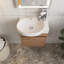Ensemble de meuble-lavabo simple 17 po avec plateau en céramique Morfou-340950689