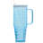 40 oz Borosilicate Diamond Pattern Burkhalter Cup With Handle And Straw-1307364579