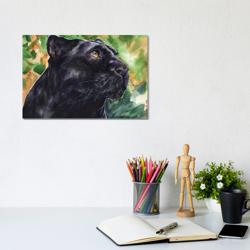 Panther by George Dyachenko - Wrapped Canvas Print, 20.32 cm H x 30.48 cm W