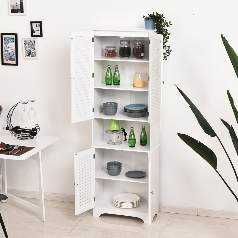 Armoire à linge autoportante Ajeta, Blanc