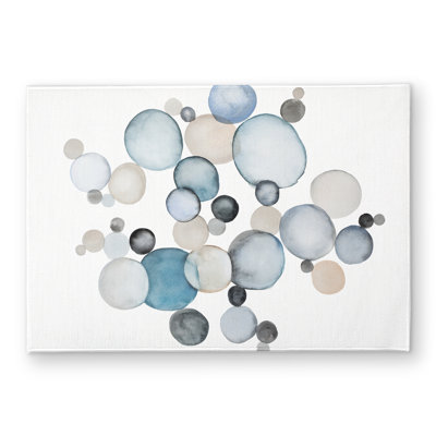Round Pebbles Abstract Shapes Door Mat for Home Decor - Indoor Outdoor