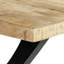 Alcantara Solid Wood Top Metal Base Dining Table-1485909004