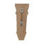 Grand corbeau en bois massif classique non fini 13 po x 5-3 / 8 po x 4-1 / 2 po-51893874