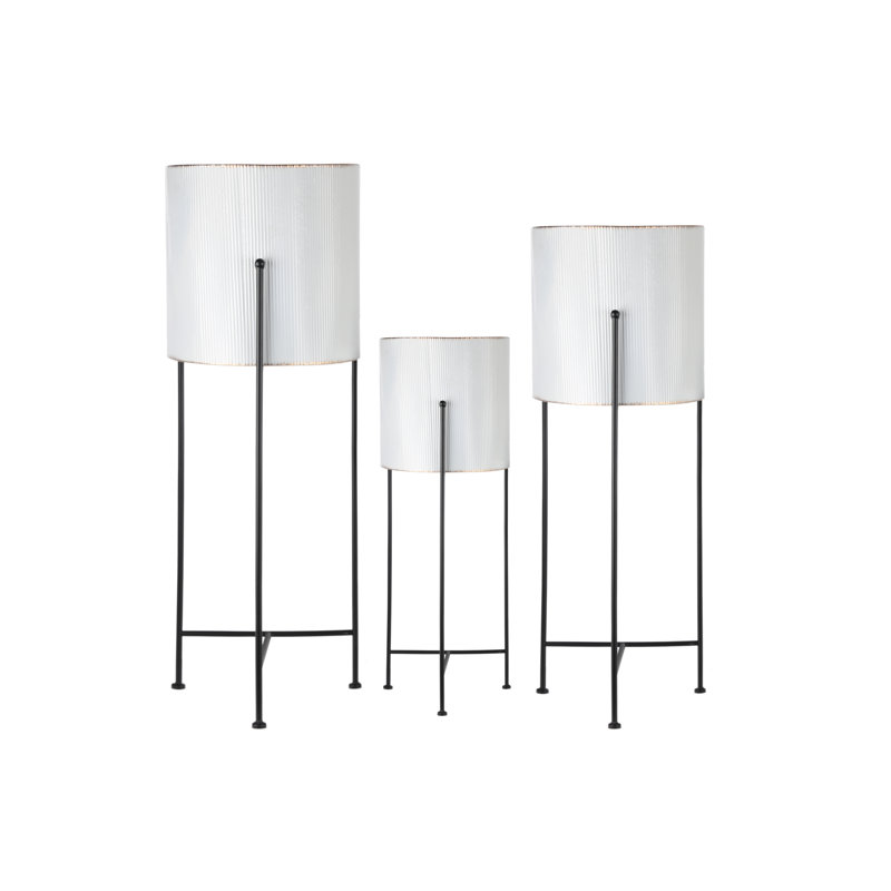 Ensemble de pot de fleurs en métal 3 pièces Kutz