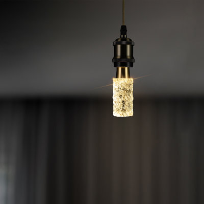 LED Solid Crystal-Style Glass Bulb, 3000K Warm White, E26/27 Medium Base Bulbs (Base not included)