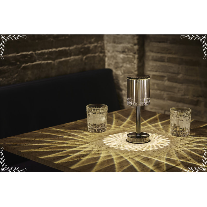 Gatsby Cylinder Resin Table Lamp, Fume