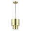 Mini-luminaire suspendu en laiton antique 1 lumière Zolana-725090319-725090313