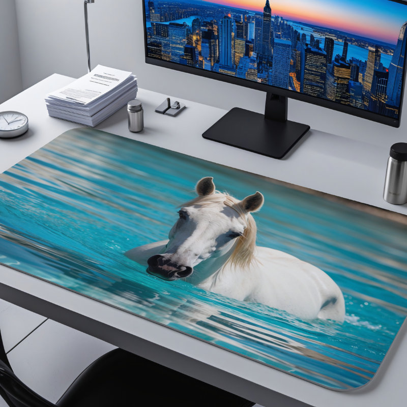 Polyester Desk Pad, 31.5x15.5