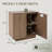 2 Door Accent Cabinet,Solid Wood Storage Cabinet with Adjustable Shelf-1305800467-1306330631