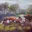 FIVE COWS FIVE COWS - Unframed Print on Canvas-780977310-780977309