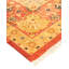 Tapis orange / noir / jaune noué à la main de conception unique 8 pi 1 po x 9 pi 9 po Hayner