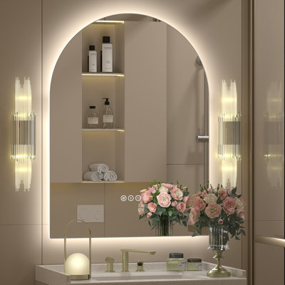 Aevar LED Lighted Wall Mirror