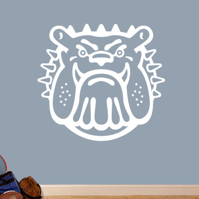 Décalcomanie murale bull dog mascotte