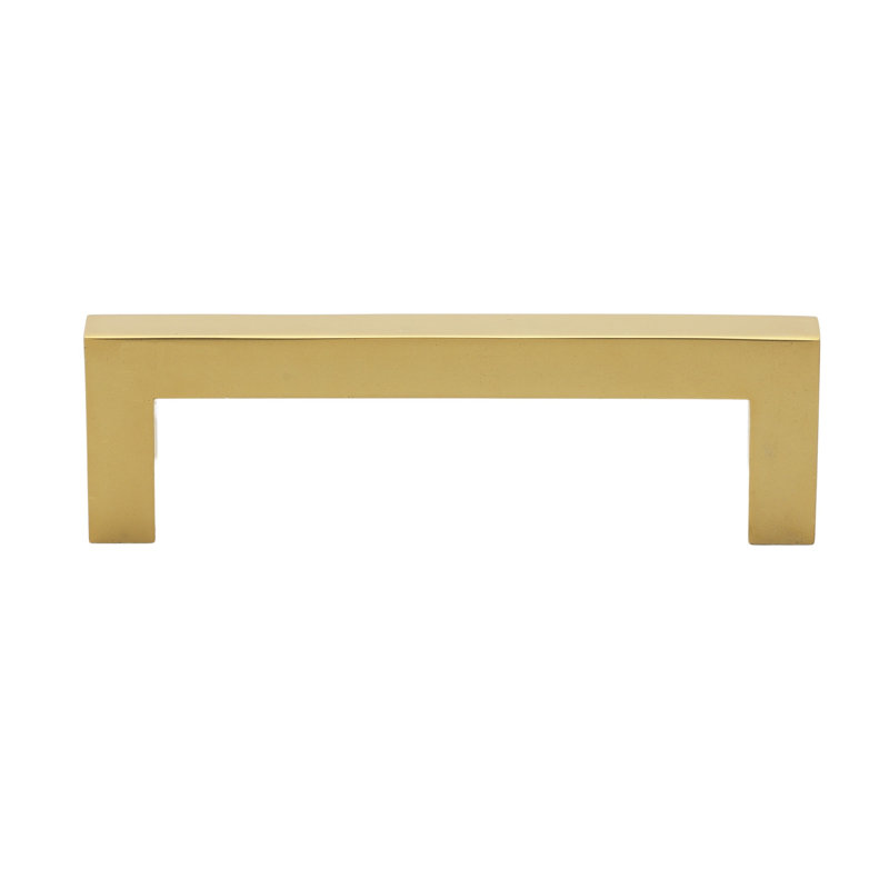 Kingston Collection Solid Square Bar Pull, Brass Gold, 5.0625"