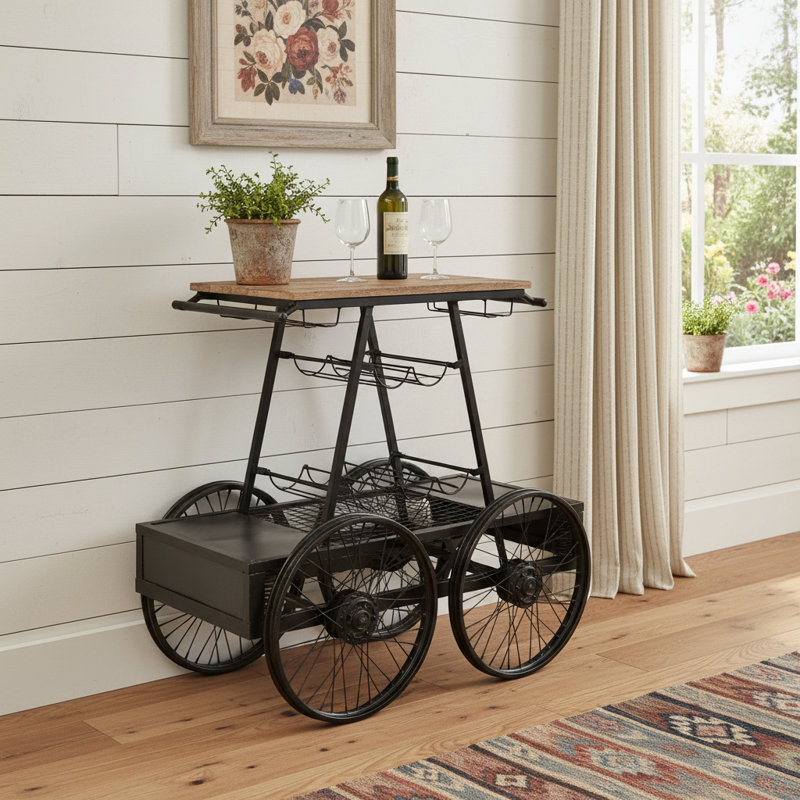 Ranshaw Metal Bar Cart