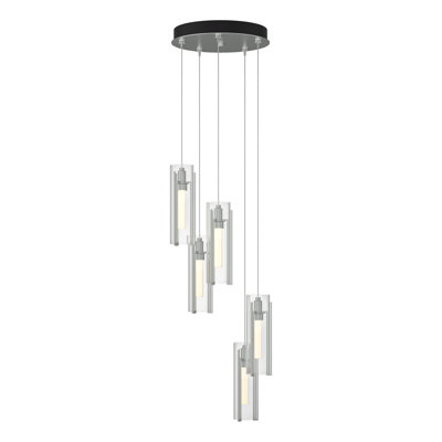 Luminaire suspendu cylindrique à 5 lumières Exos