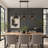Aalim 3-Light Black Linear Chandelier with Adjustable Height
