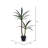 Artificial Green Yucca Tree in Black Planter Pot-382210485