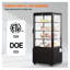Vitrine de comptoir réfrigérée de 3 pi³ avec verre trempé, éclairage DEL et refroidissement turbo pour boulangerie ou commerce de détail