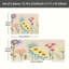 Tapis de cuisine antidérapants à motif floral coloré et coloré 2 pièces