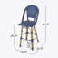 Tabourets de bar 4 pieds avec repose-pieds Plaid-981819144
