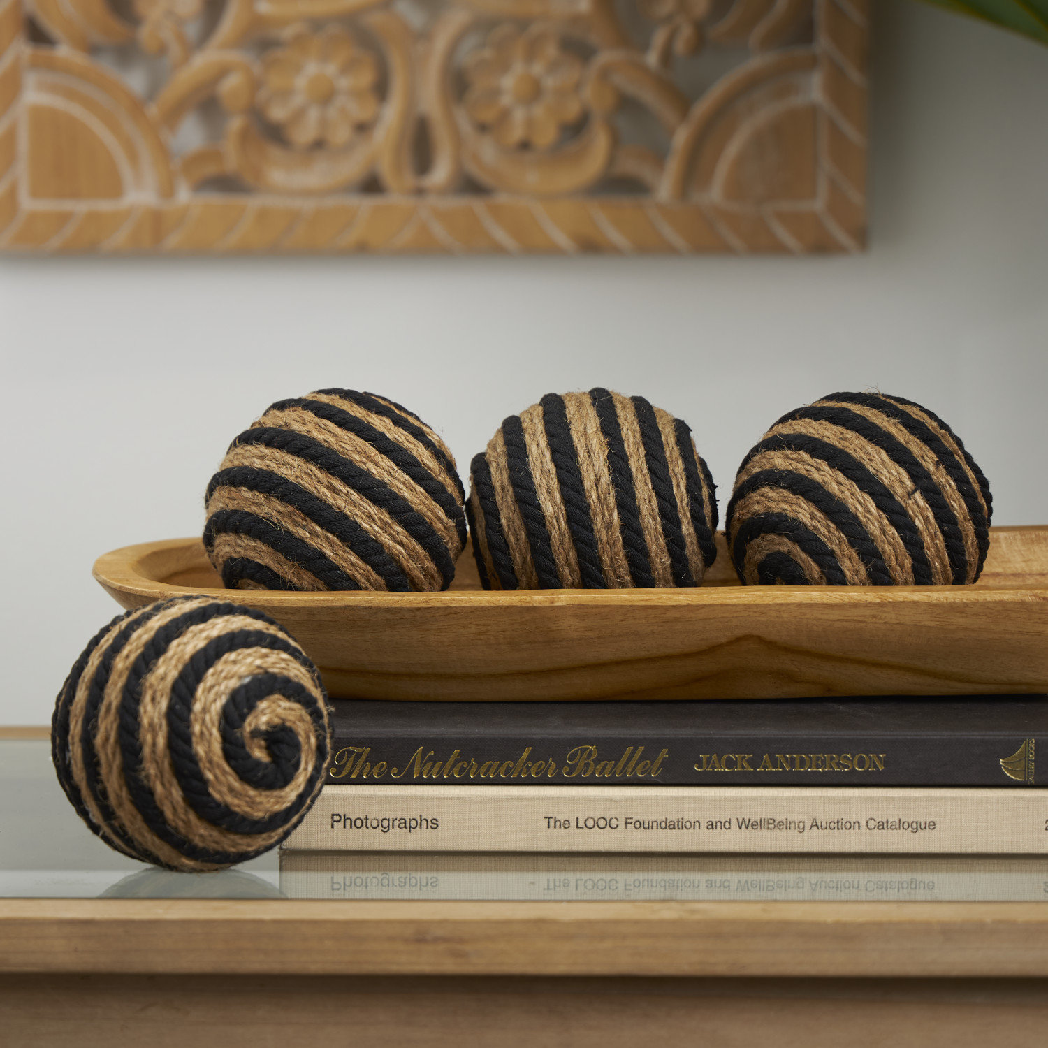 Maraca Vase Filler, Brown/Black