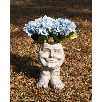 Joyful Grin: Whimsical Elegance in a Planter