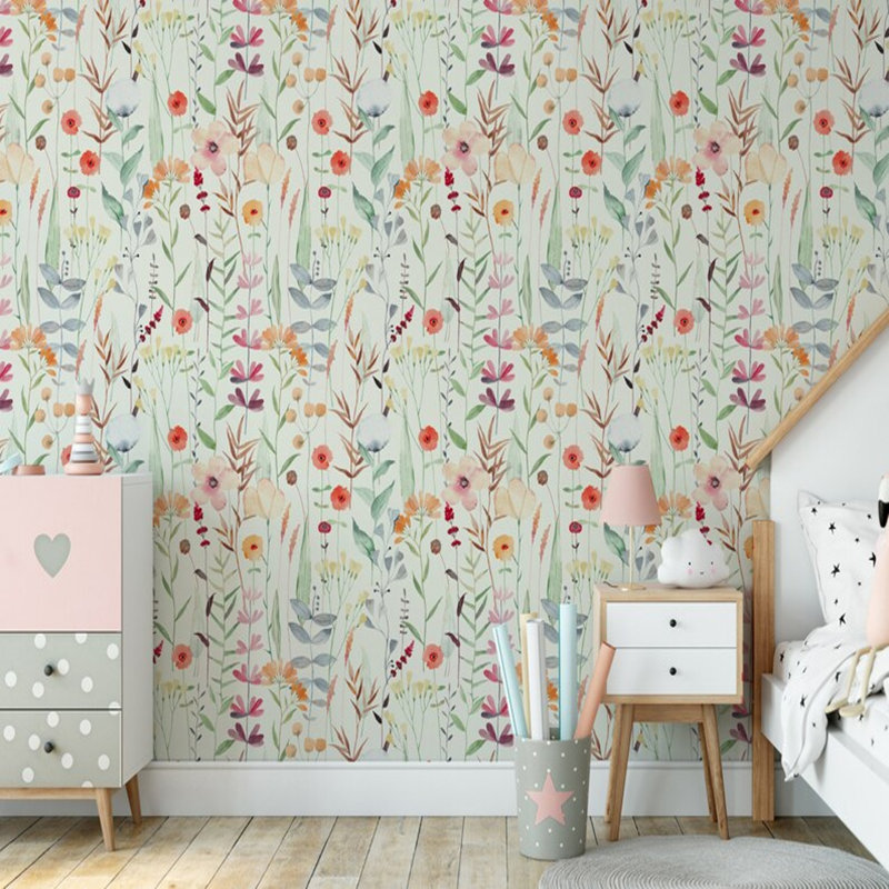 Fantaisie aquarelle, L 105,96 po x l 138 po