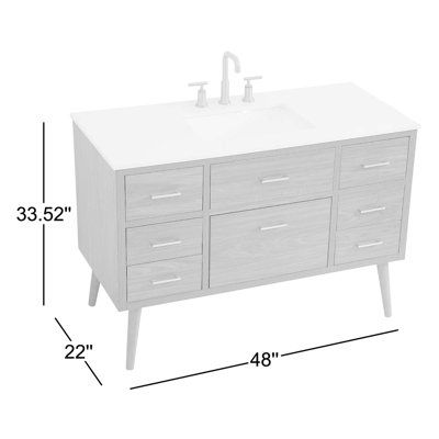 Steinfeldt 48' Single Bathroom Vanity Set