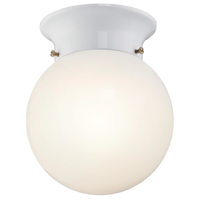 Plafonnier semi-encastré 1 lumière del simple 5,83 po Brittni, 60