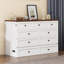 Commode pour lit escamotable en pin massif avec station de charge et grand tiroir de rangement pour bureau à domicile ou petite pièce, cadre de lit-1056225638
