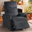Fauteuil inclinable électrique avec port de charge USB, fauteuil simple en tissu avec moteur à mouvement-14757229
