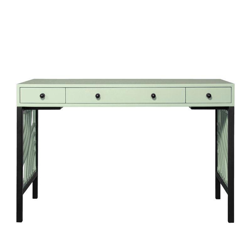 Swirl Writing Desk, Celery Green