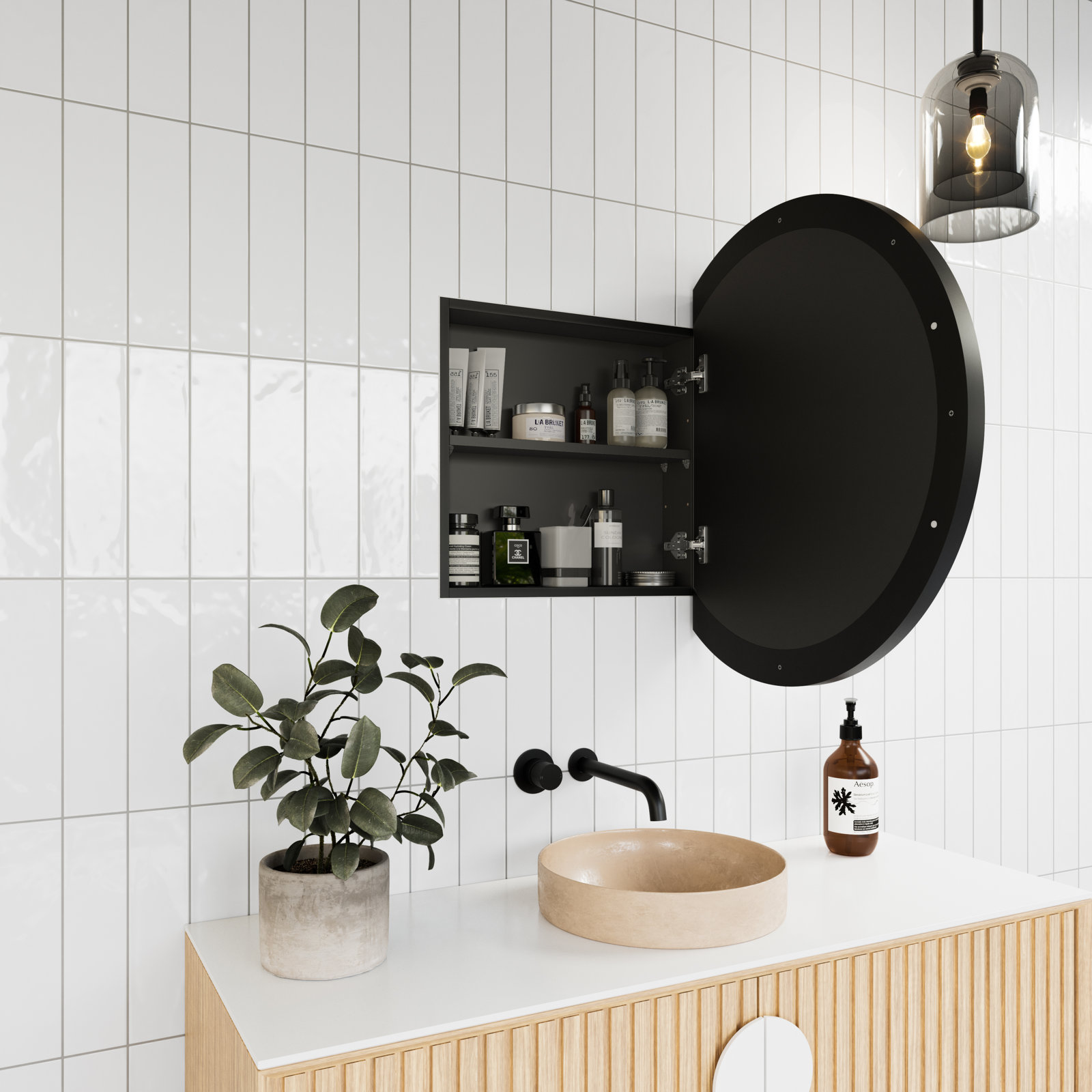 Juno Surface Medicine Cabinet, Black