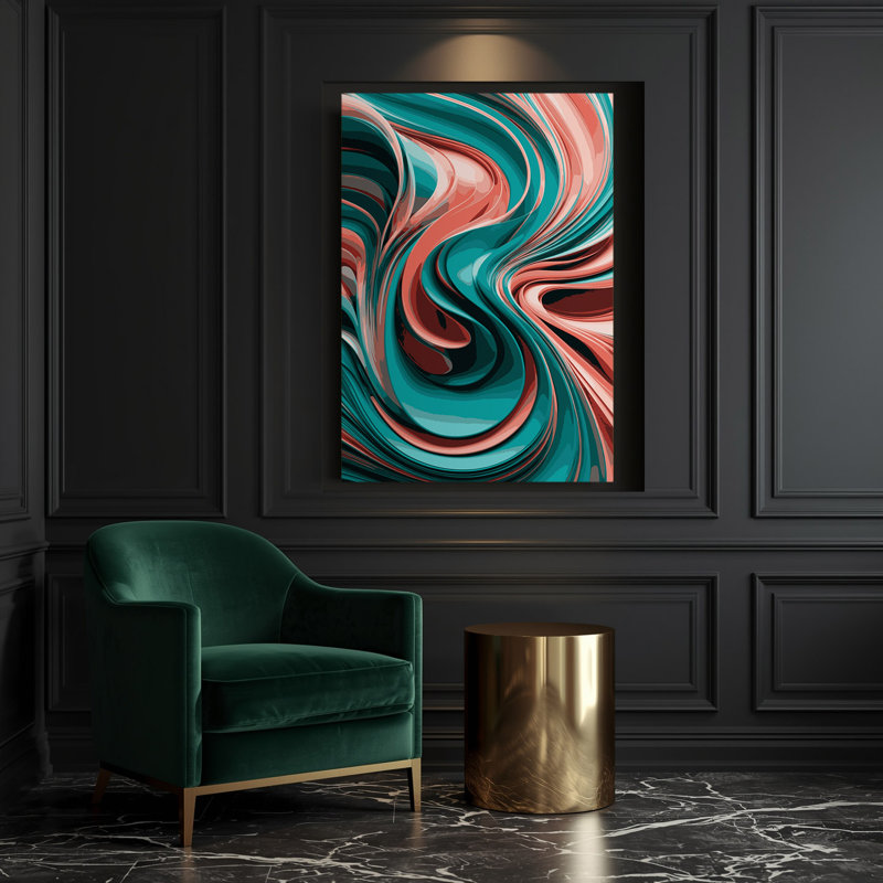 Art numérique sur toile grise numérique 69, H 8 po x l 10 po