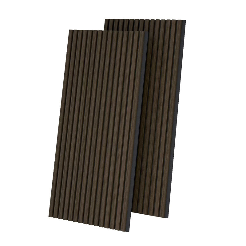 2 panneaux muraux en bois acoustique, lambris 3D pour décoration murale et de plafond (31 pieds carrés / caisse), Noyer