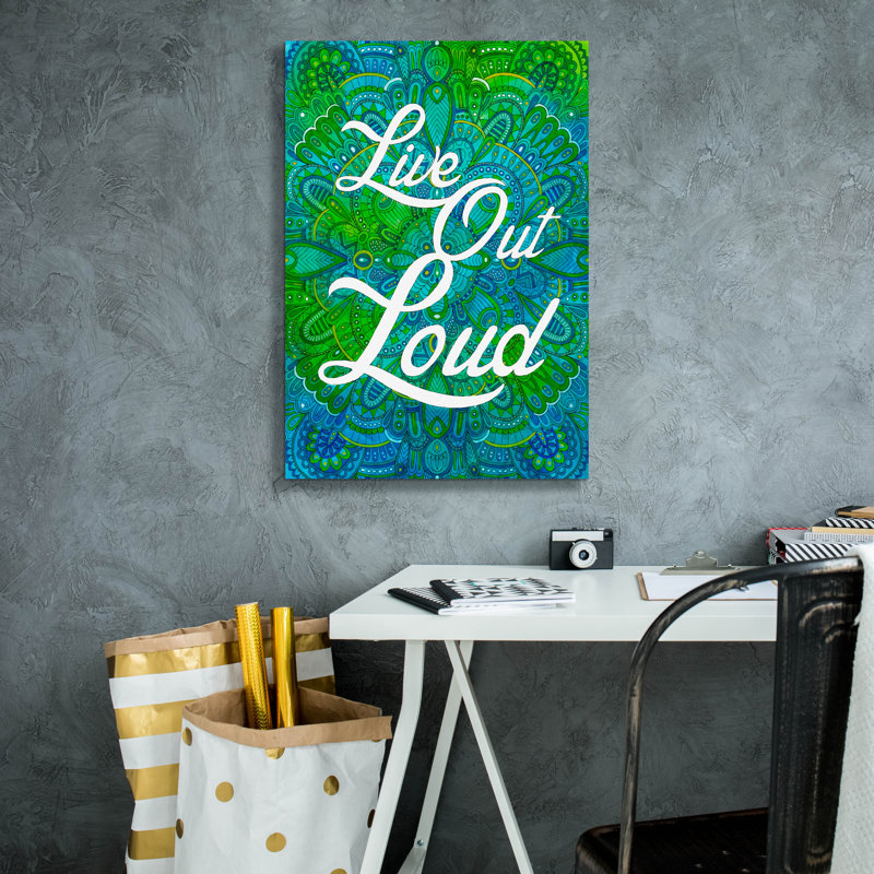 «Inspirational Quotes 13» par Hello Angel, art mural sur toile, 18 po x 26 po, H 26 po x l 18 po x P 0,75 po